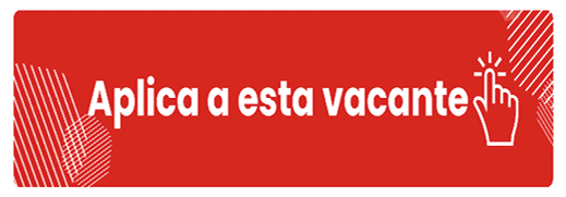 Bot n rojo con texto blanco que dice “Aplica a esta vacante" acompa ado de un cono de mano se alando.  Descripci n generada con IA